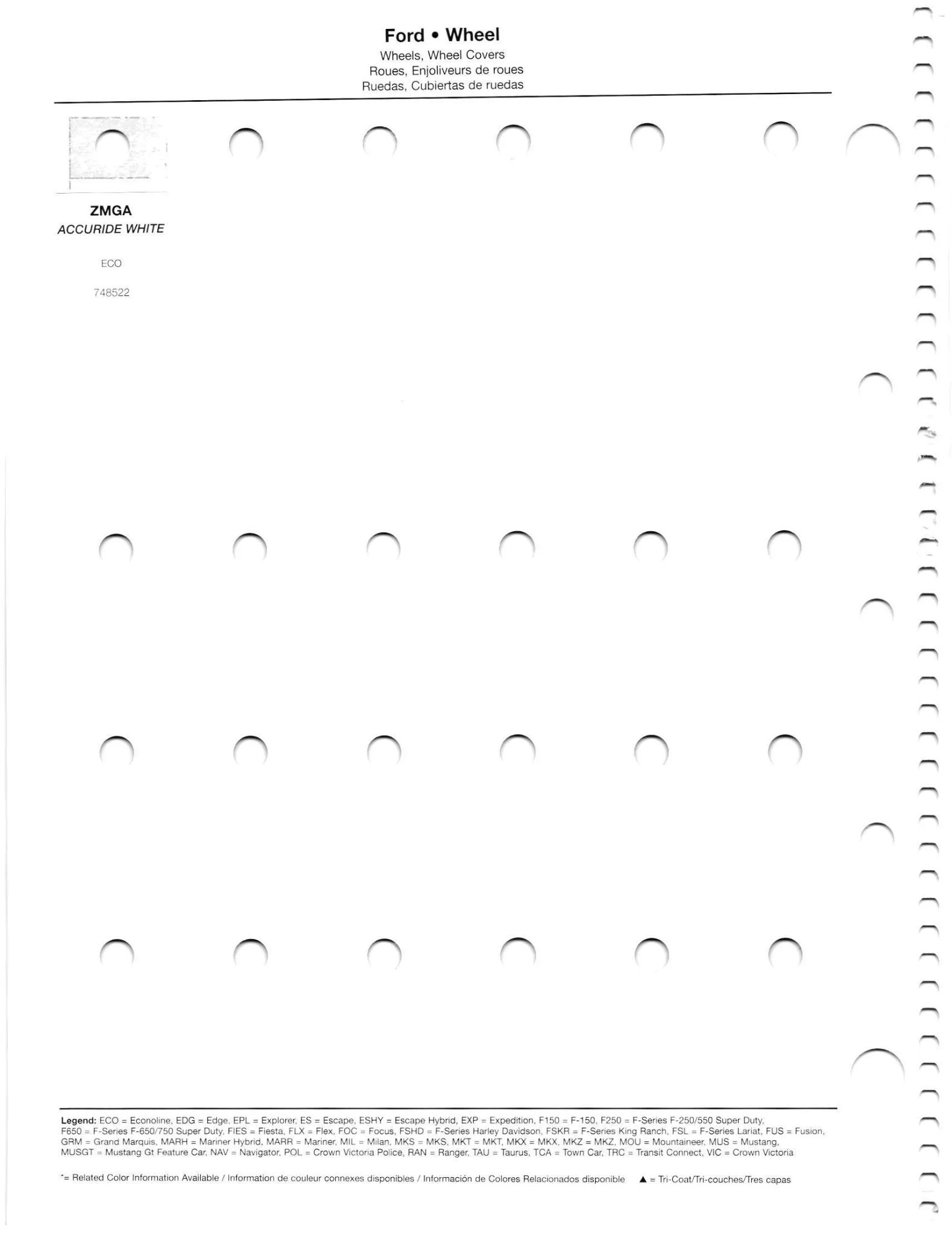 2011 Ford & Lincoln Paint Codes & Color Chart Paint codes, and their ordering stock numbers for their color on 2011 vehicles