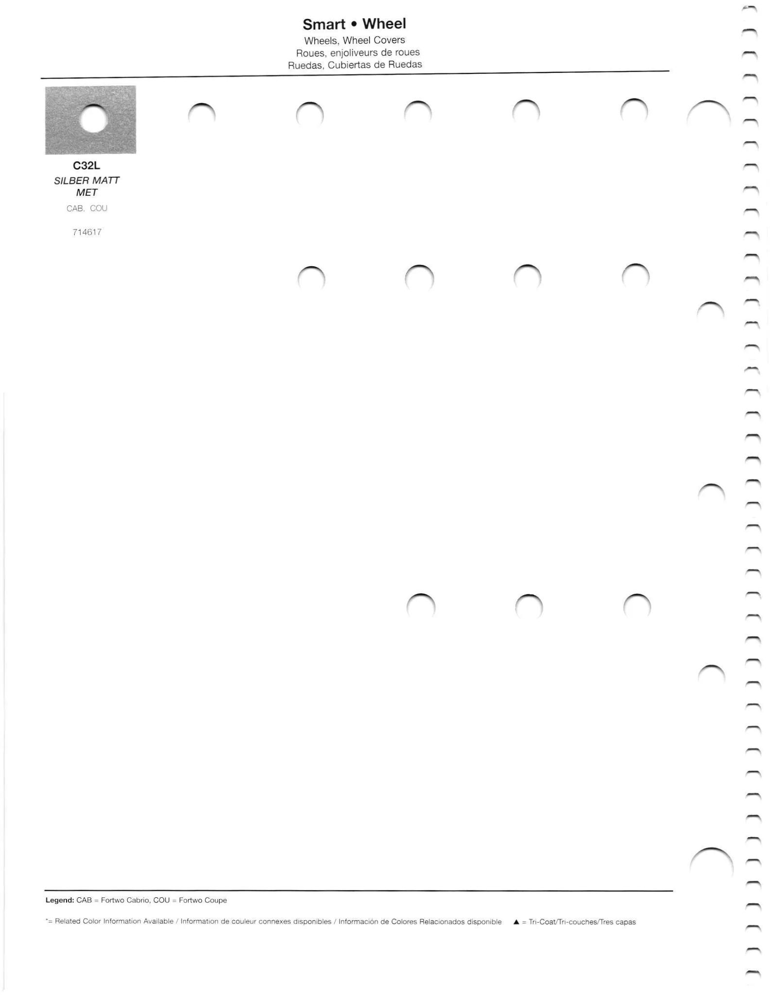 2011 Smart Paint Codes & Color Chart Paint codes, and their ordering stock numbers for their color on 2011 vehicles