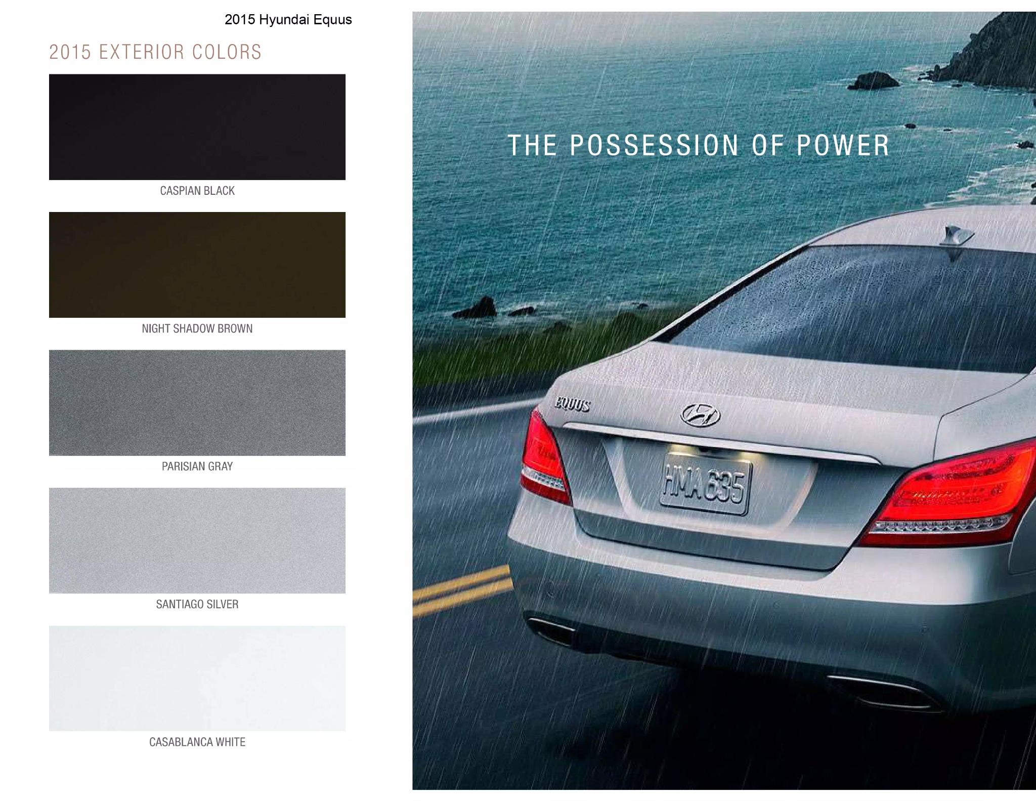 2015 Hyundai Equus Paint Codes and Color Chart