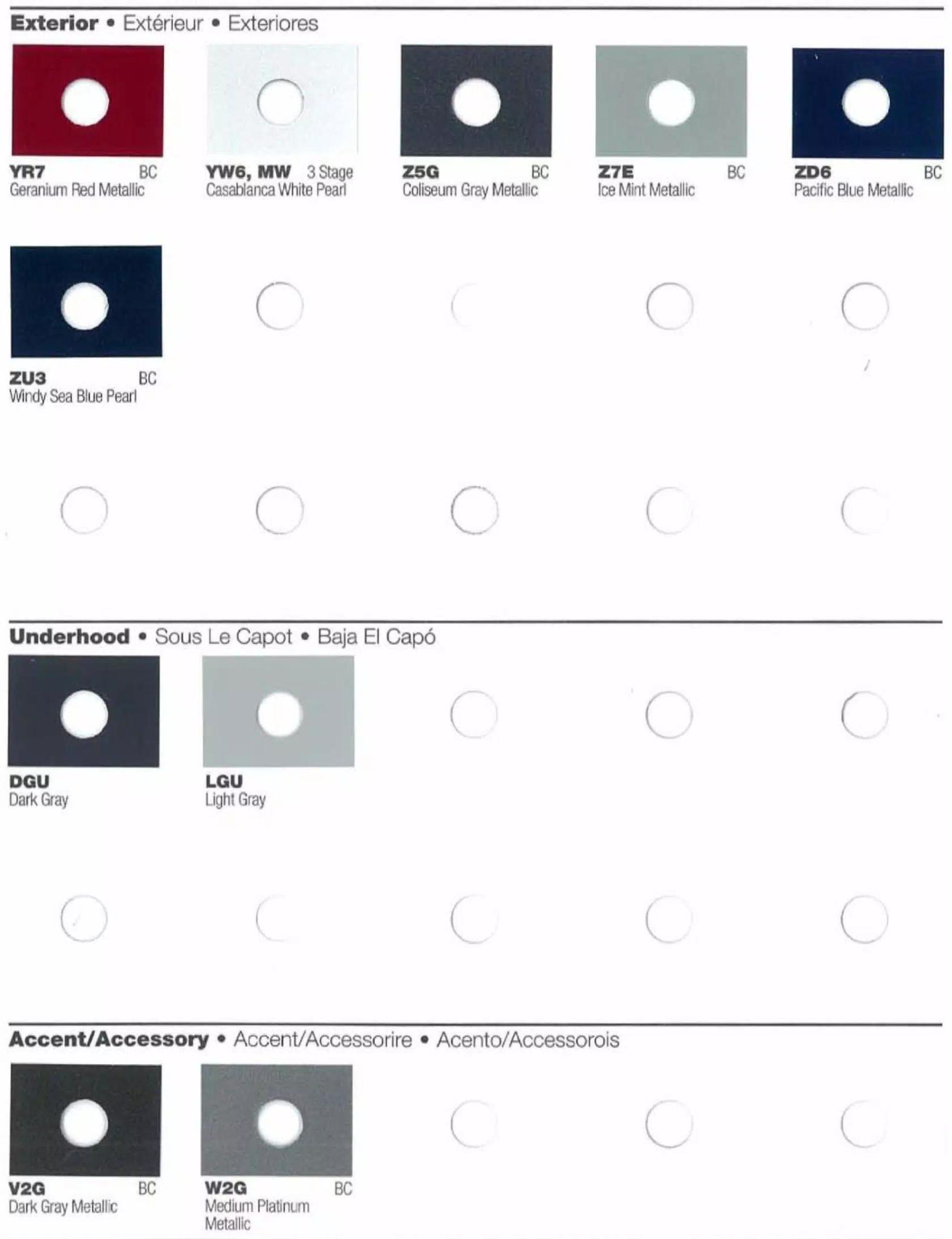 2016 Hyundai Paint Codes and Color Chart Page 4