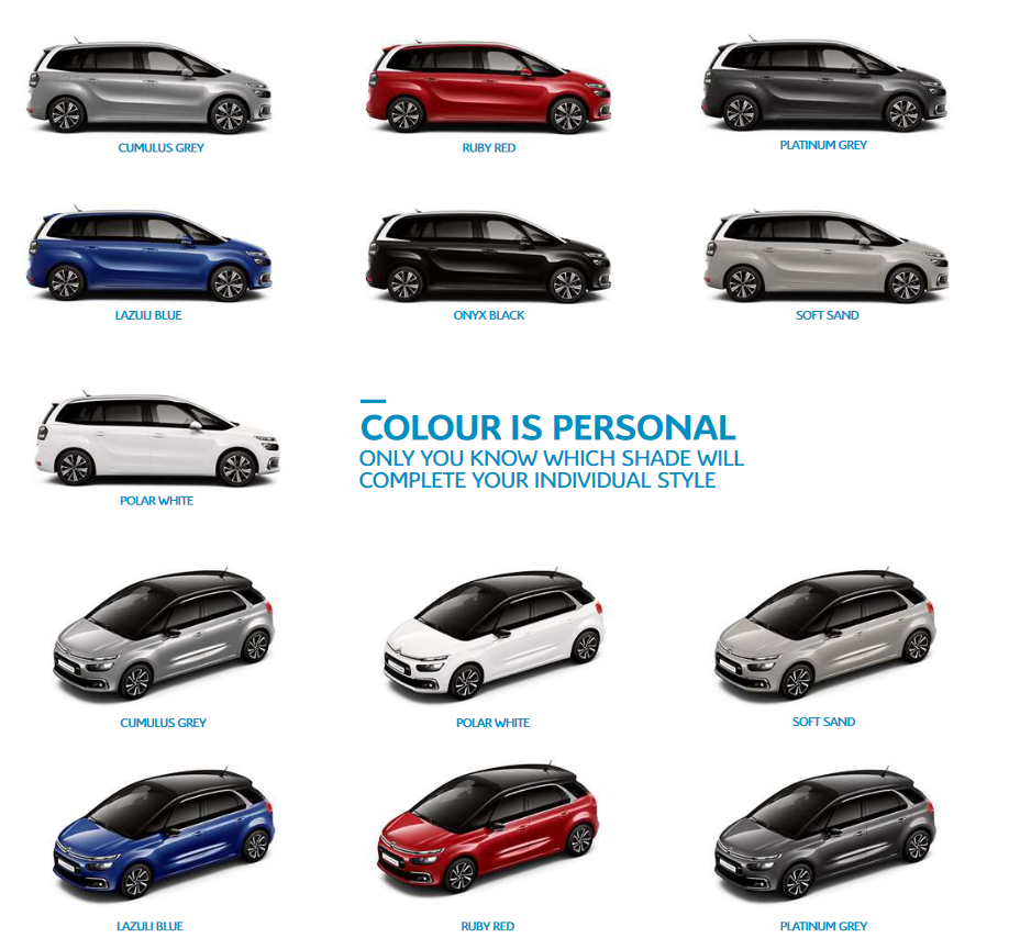 2019 Space Tourer Citroen Paint Codes & Color Charts color shades for exterior colors of citroen vehicles. this guide helps you order paint