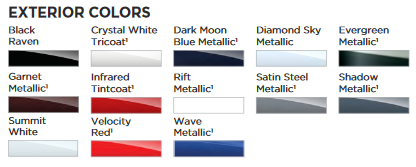 2021 Cadillac CT5 Color Chart Cadillac Paint Paint Color Example Charts, Descriptions