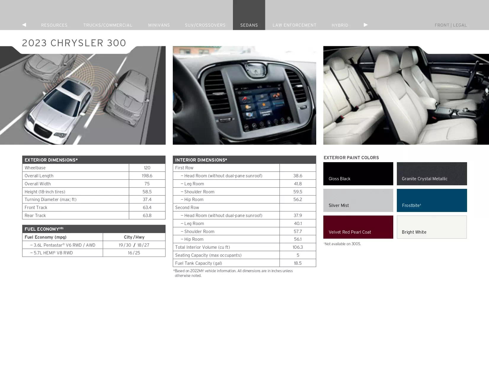 2023 Chrysler Paint Codes & Color Chart models, features and colors the vehicle comes in in 2023