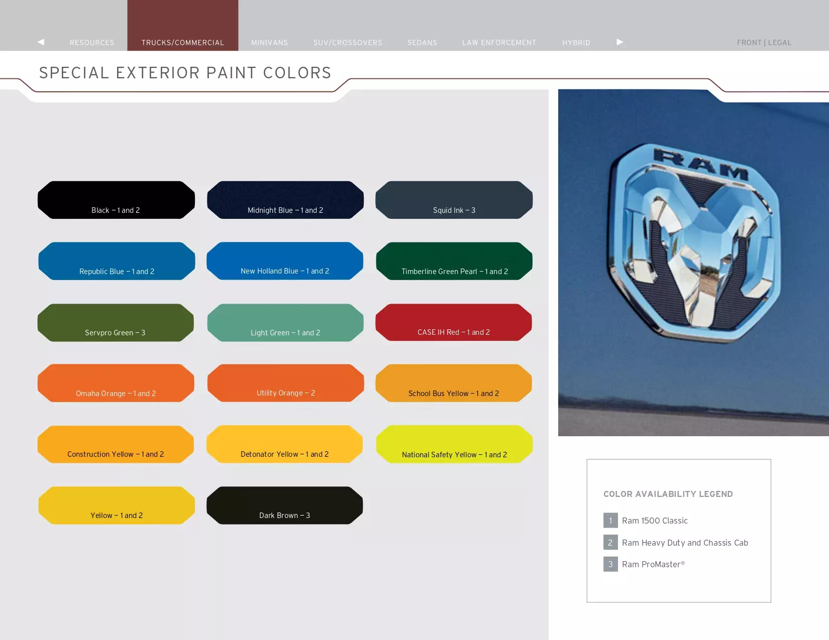 2023 Ram Paint Codes & Color Chart models, features and colors the vehicle comes in in 2023