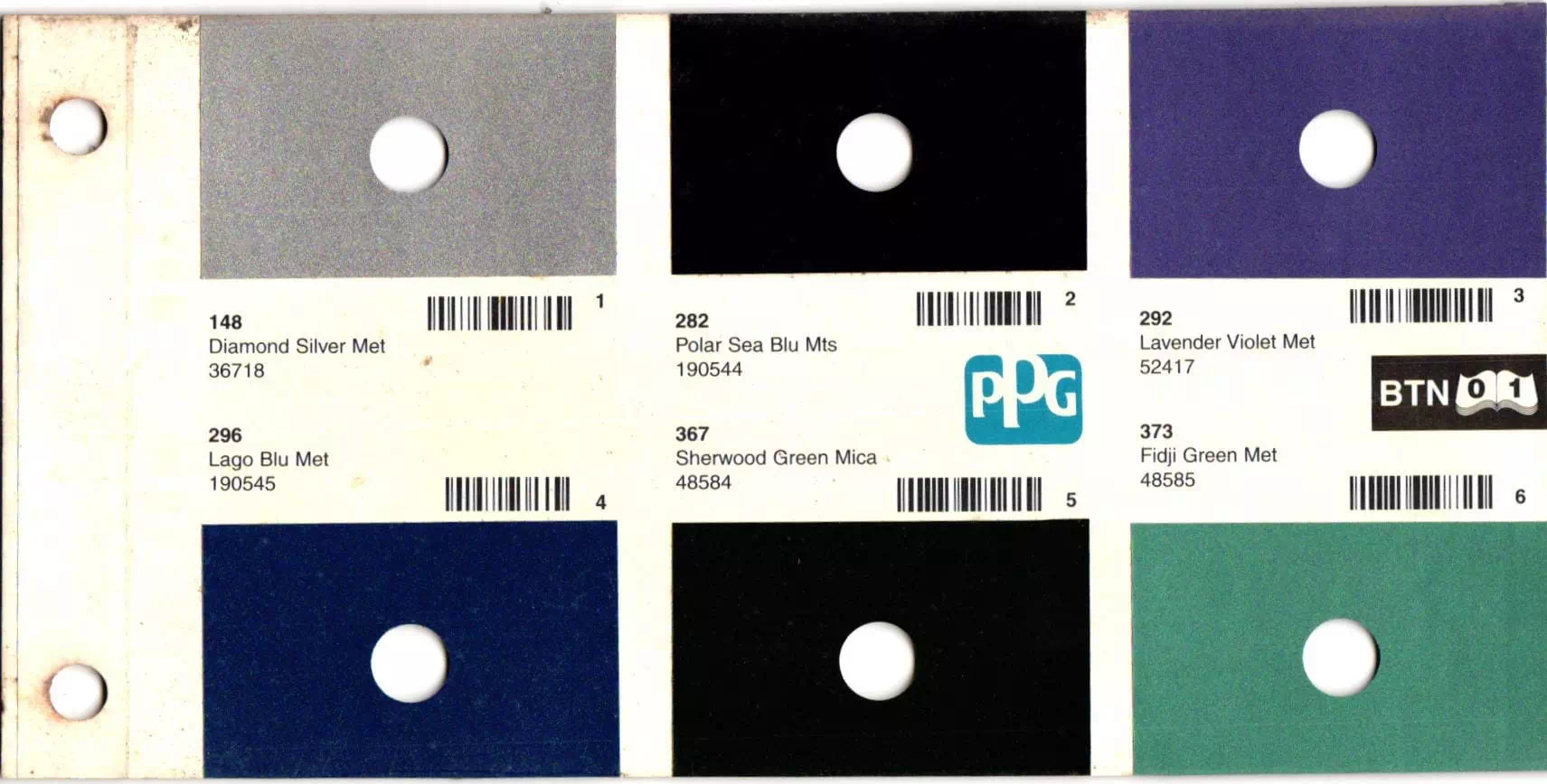 Bertone Paint Codes and Color Chart Page 1 6 colors swatches for bertone vehicles