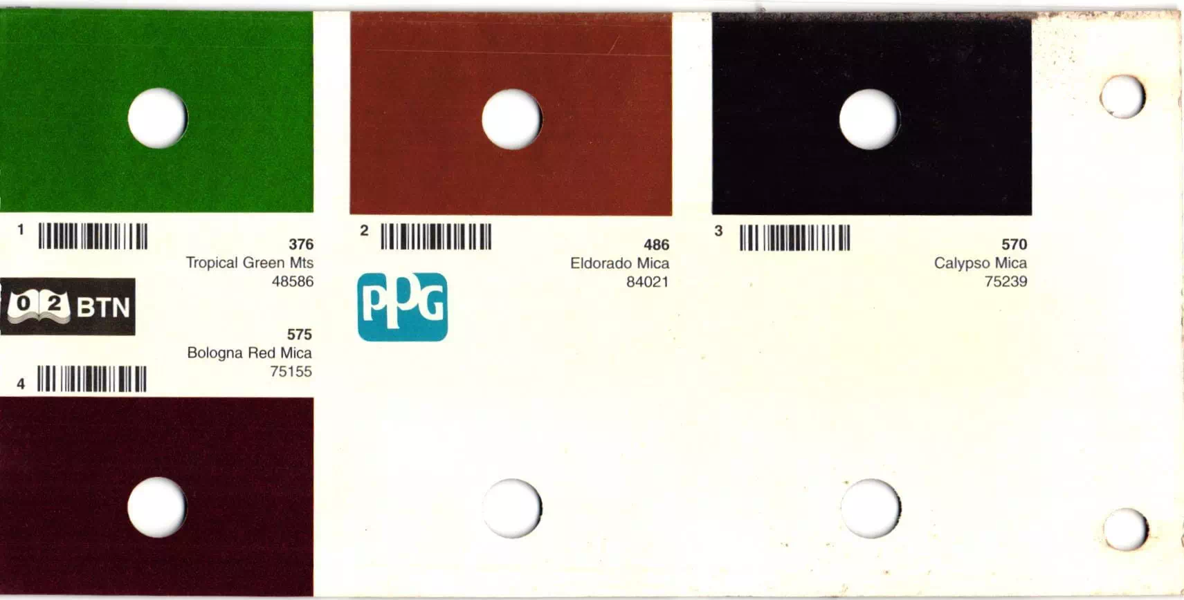 Bertone Paint Codes and Color Chart Page 2 4 color swatches for bertone color codes