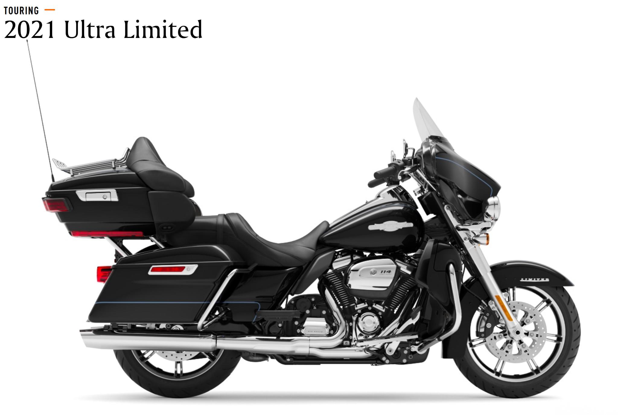 Black Peace Officer 2021 Harley Davidson bike color example