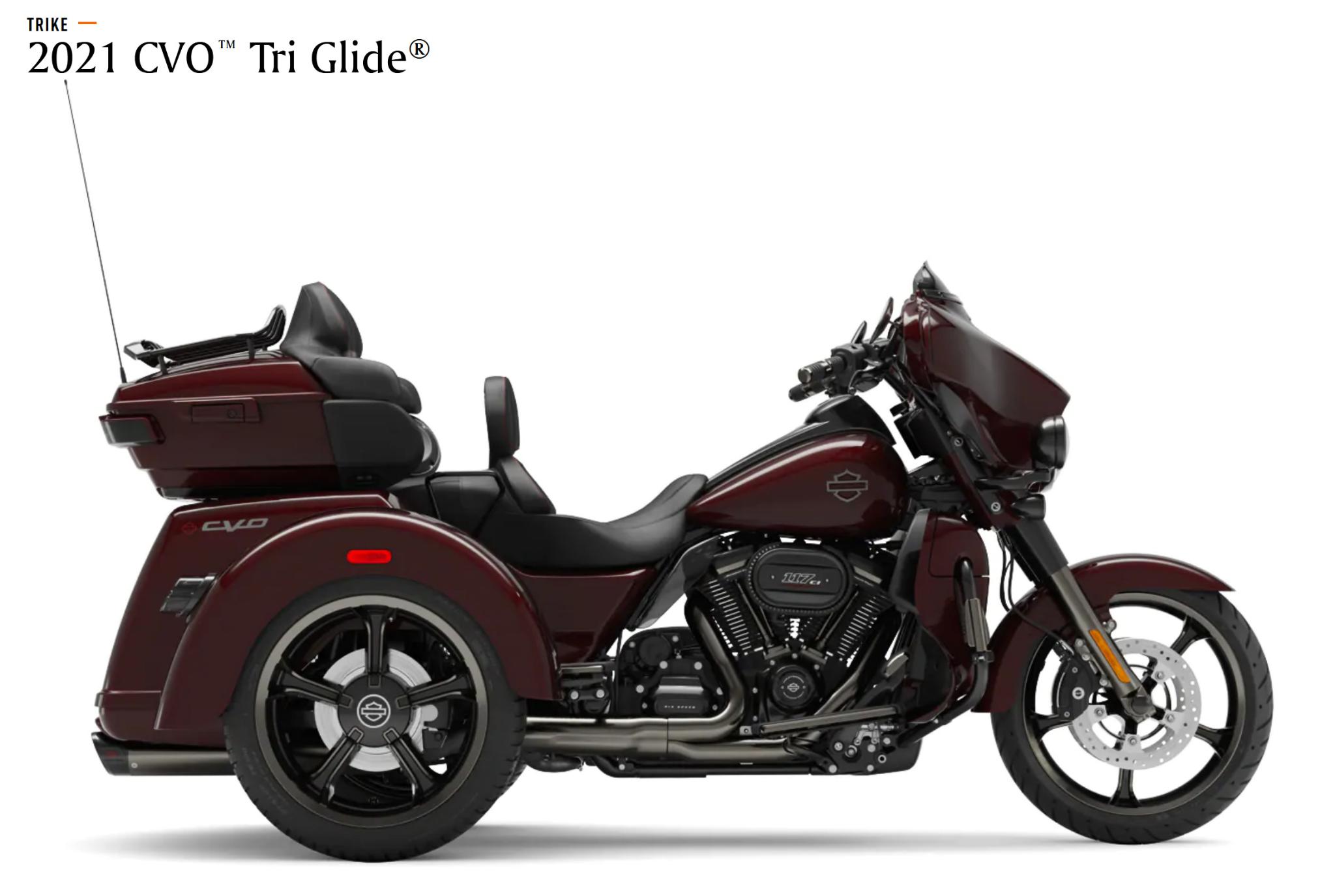 Charred Crimison 2021 Harley Davidson bike color example