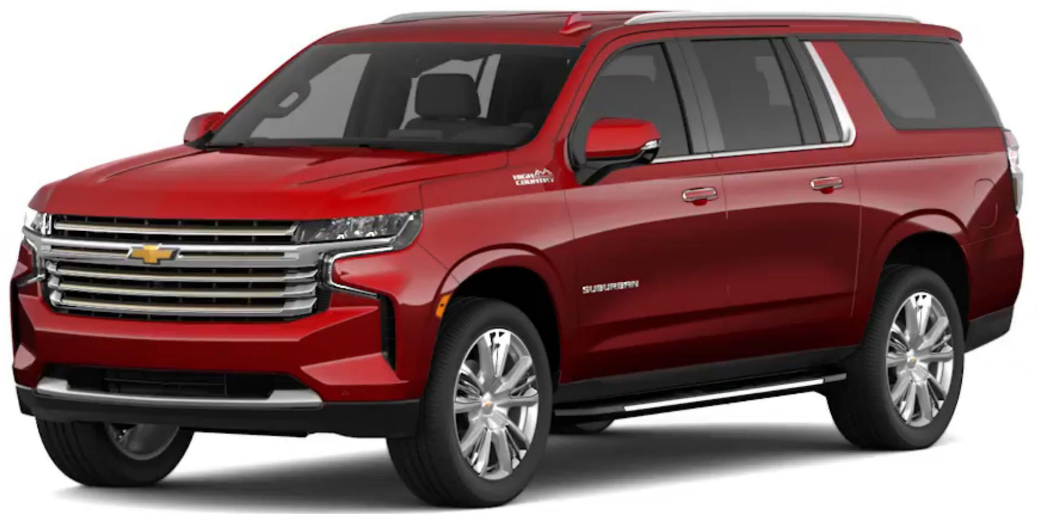 Cherry Red Tintcoat Exterior Paint Colors and Paint Codes Used on the Suburban