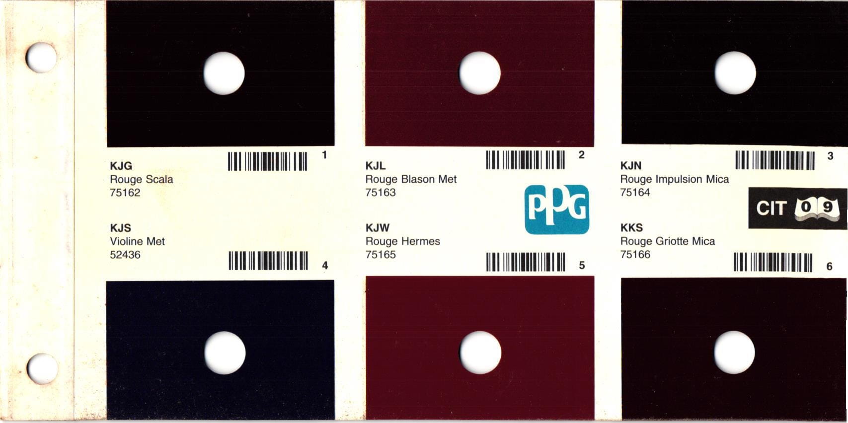 Citroen PPG Primemaster Paint Code Lookup Page 09 Paint codes, color swatches and PPG mixing formula numbers for the stand varience of ppg paints