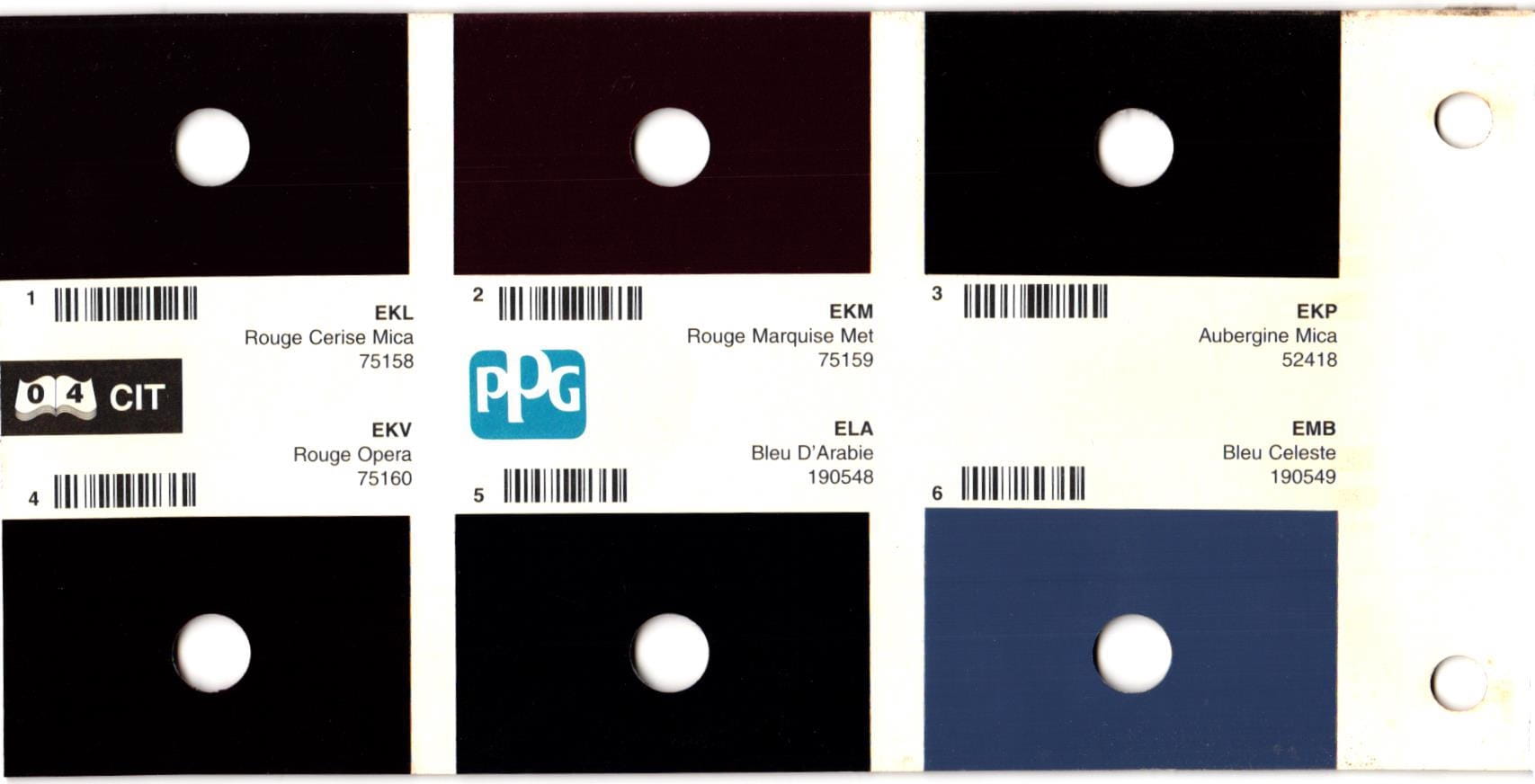 Citroen PPG Primemaster Paint Code Lookup Page 04 Paint codes, color swatches and PPG mixing formula numbers for the stand varience of ppg paints