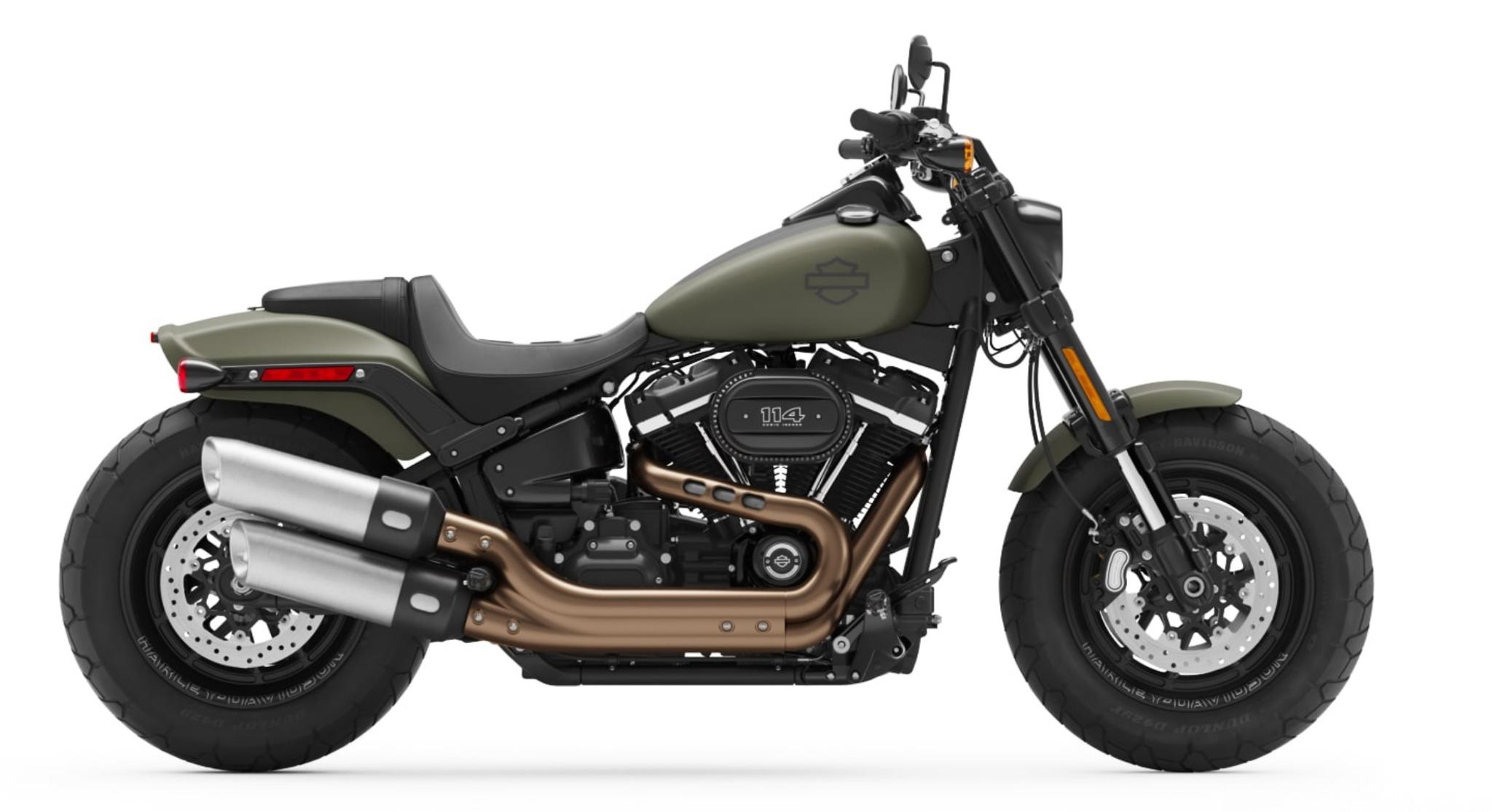 Deadwood Green Denim 2021 Harley Davidson bike color example