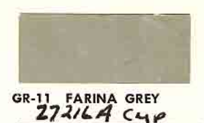 Exterior Color used on a 1962 Mg Midget