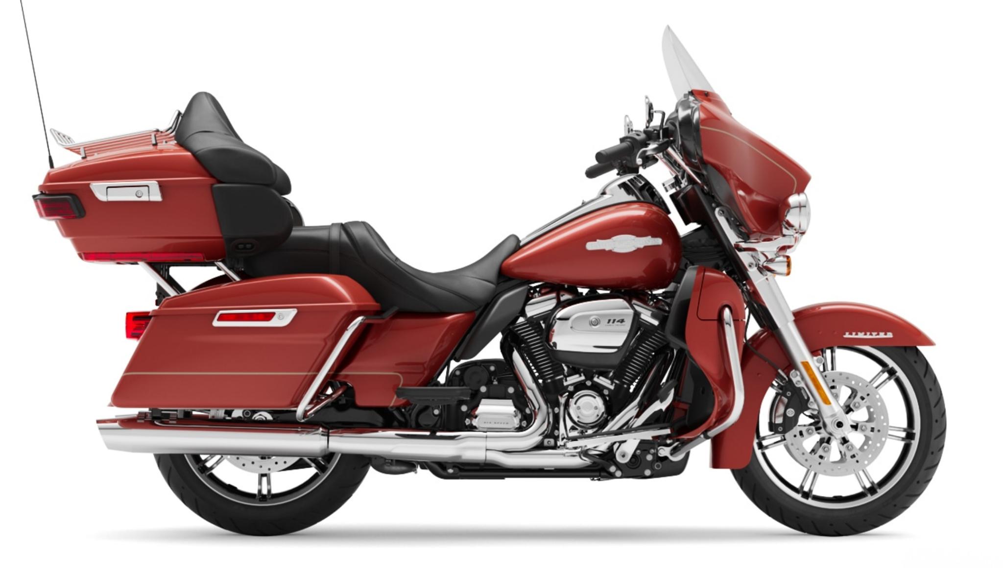 Firefighter Red 2021 Harley Davidson bike color example