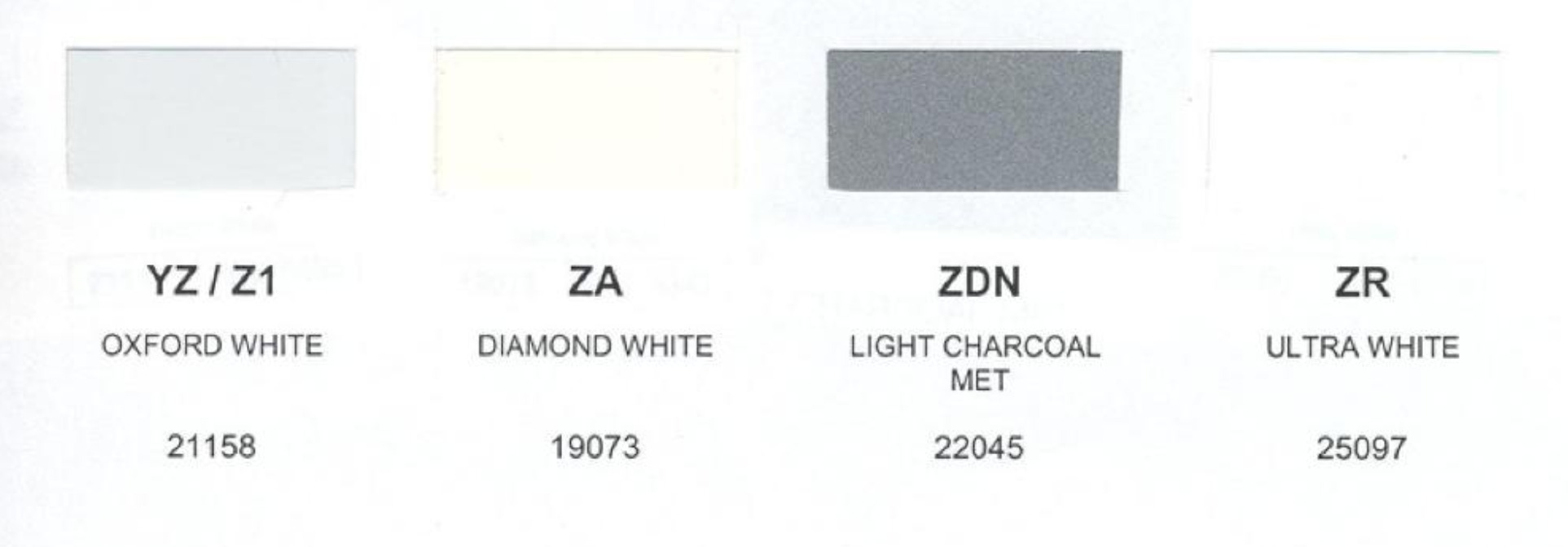 Ford paint colors 1999 Ford Motor Vehicle Color Code Chart/Page Paint