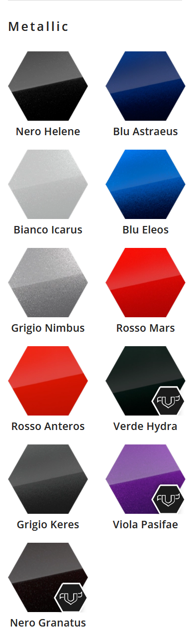 Metallic colors for 2020