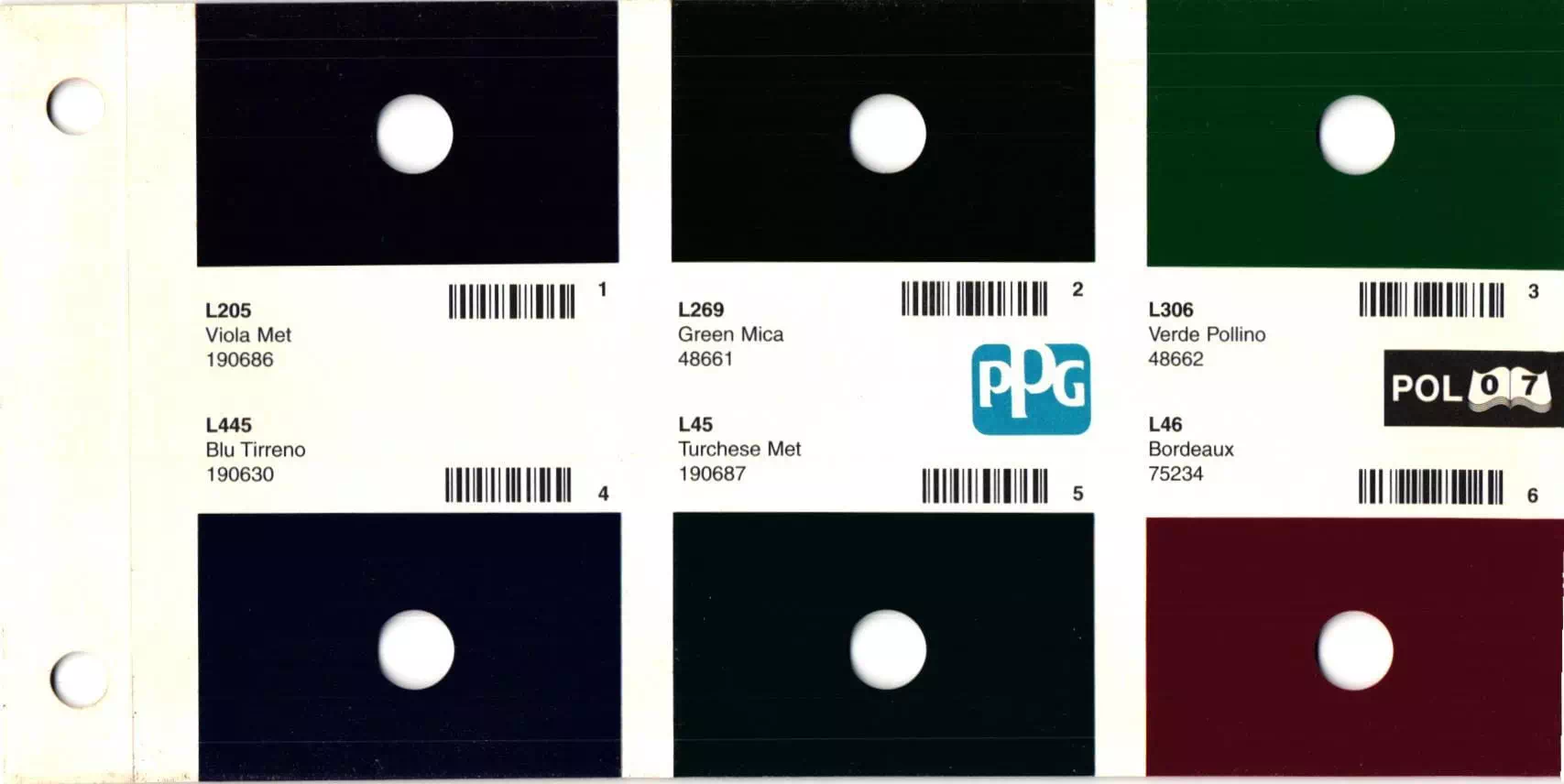 colors and their ordering codes for exterior polski vehicles