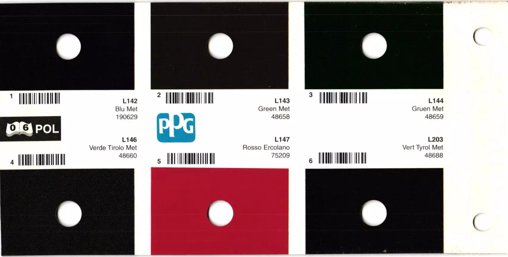 colors and their ordering codes for exterior polski vehicles