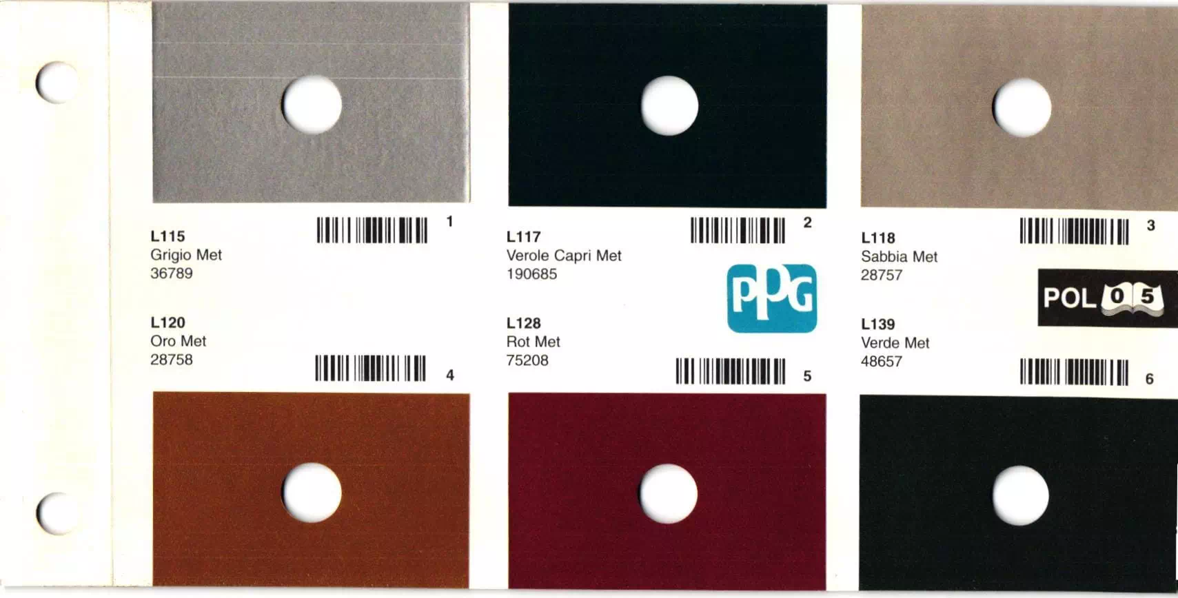 colors and their ordering codes for exterior polski vehicles