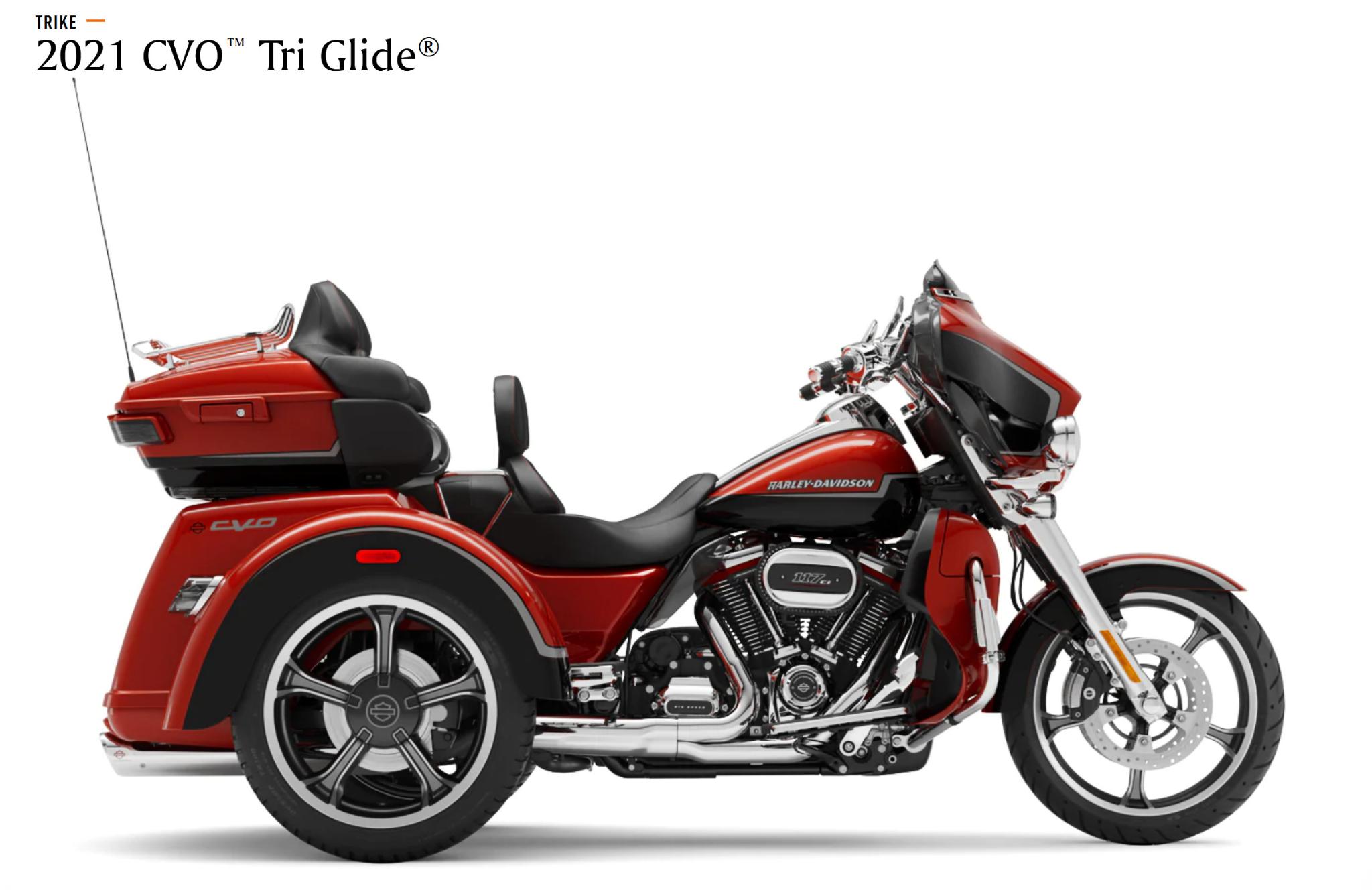 Sunset Orange Sunset Black 2021 Harley Davidson bike color example