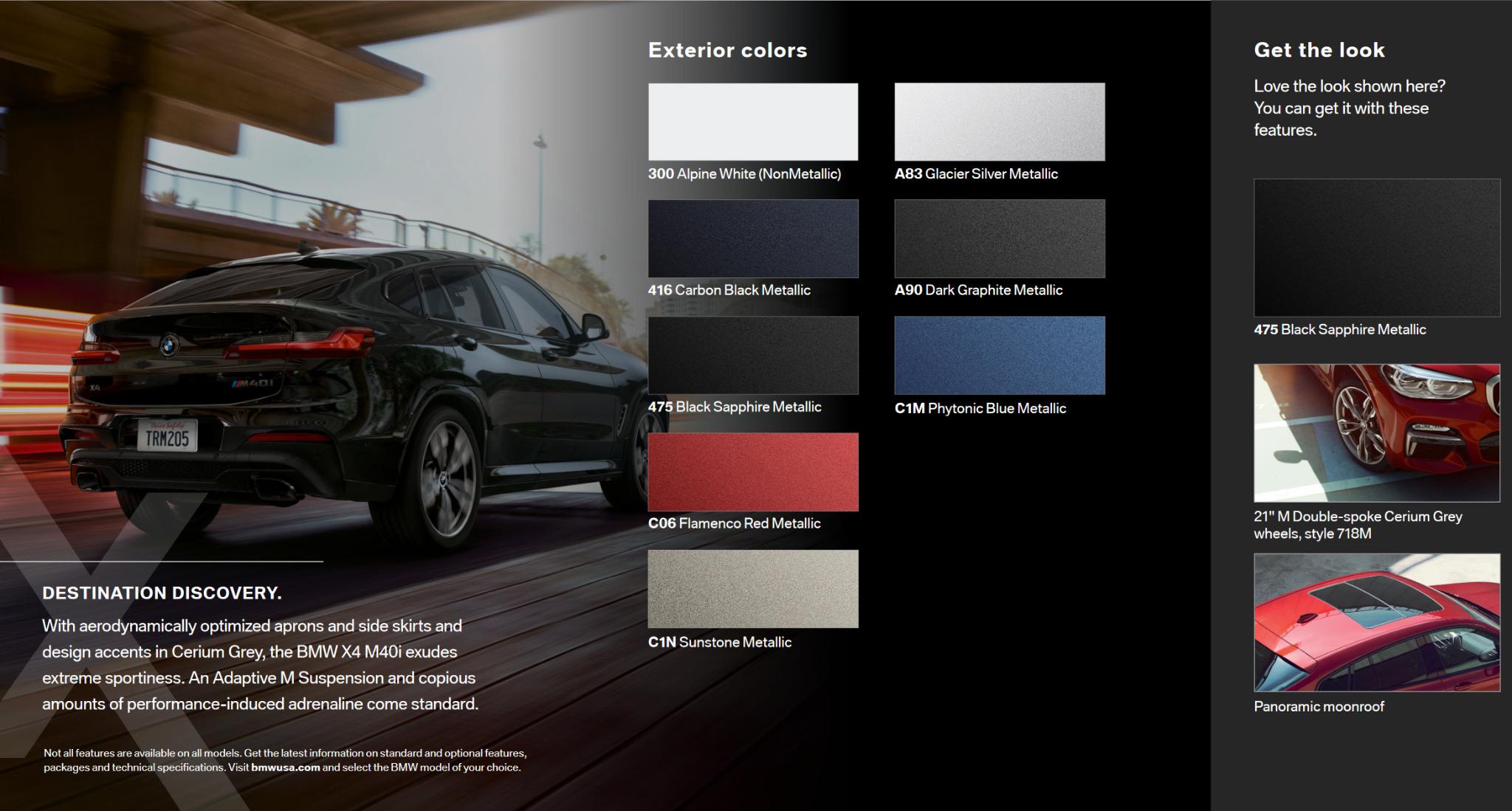 2019 BMW X4 Paint Codes & Color Charts